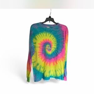 Colorful Tie-Dye Long Sleeve Shirt